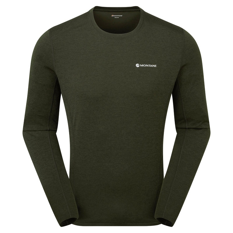 Montane Dart Long Sleeve T-Shirt Herre Mørkegrøn | 8630795-BX