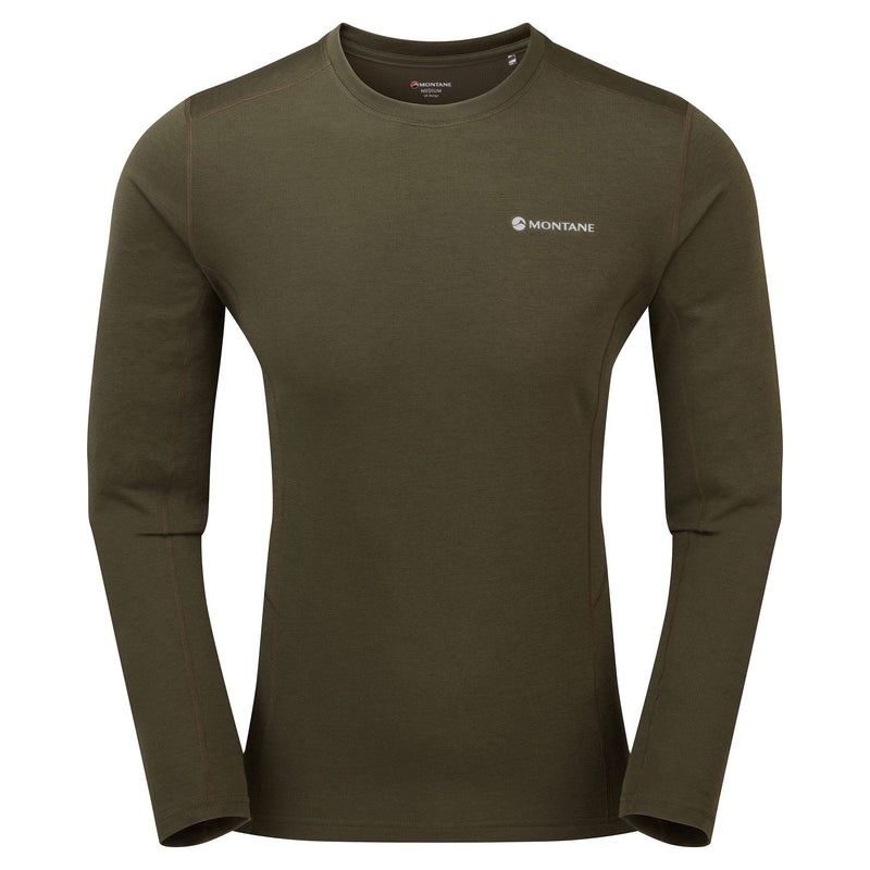 Montane Dart Long Sleeve T-Shirt Herre Mørkegrøn | 8517430-JF