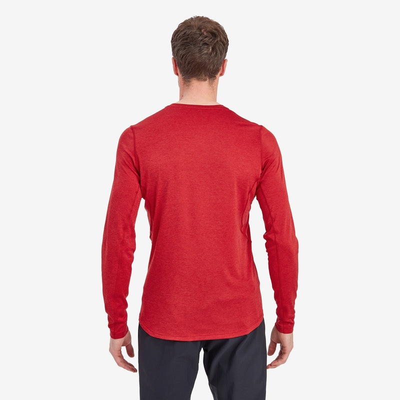 Montane Dart Long Sleeve T-Shirt Herre Rød | 9234157-QG