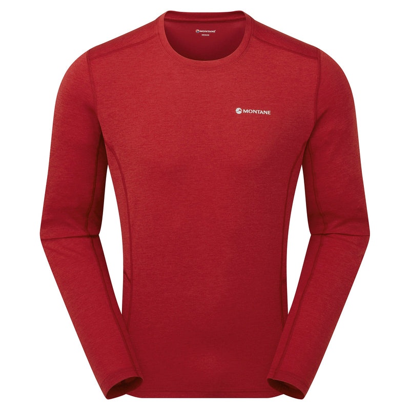 Montane Dart Long Sleeve T-Shirt Herre Rød | 9234157-QG