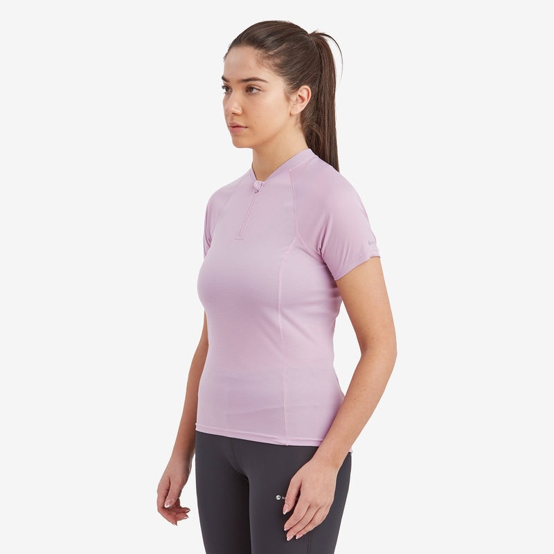 Montane Dart Nano Zip T-Shirt Dame Lilla | 7298135-JD