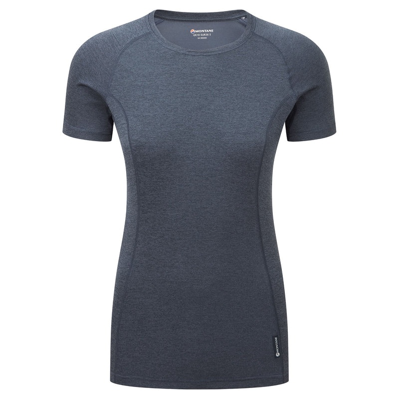 Montane Dart T-Shirt Dame Mørkeblå | 8245013-CG