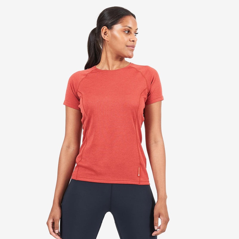 Montane Dart T-Shirt Dame Rød | 4213960-RQ