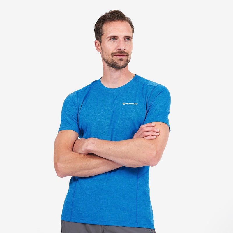 Montane Dart T-Shirt Herre Blå | 1682540-RH