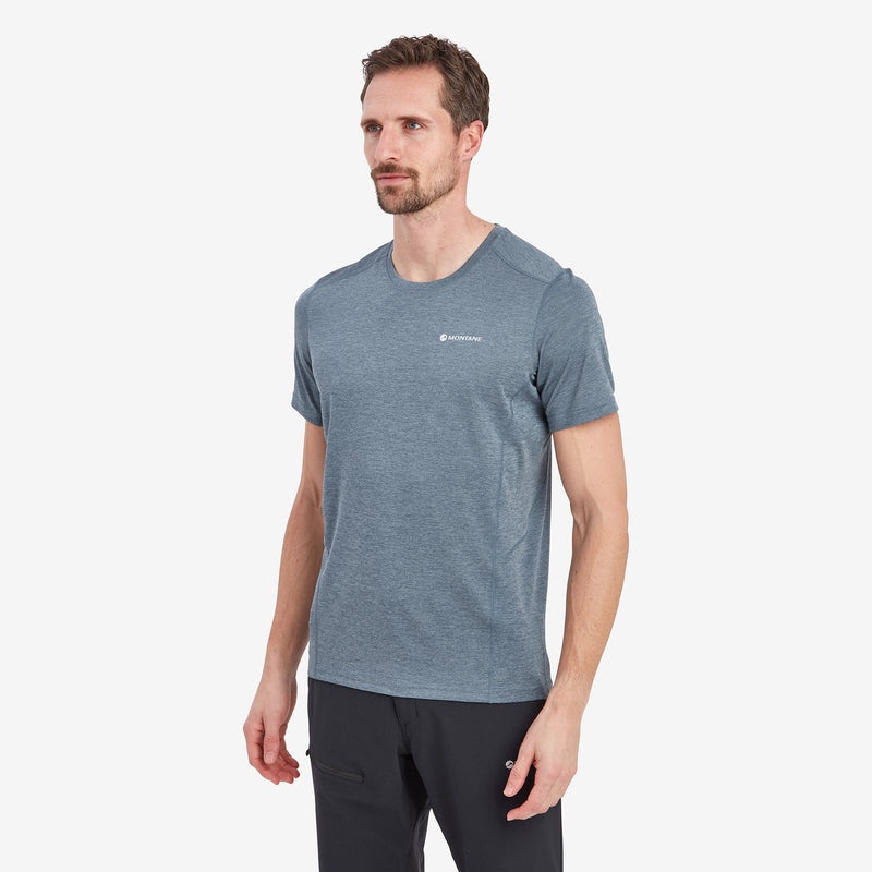 Montane Dart T-Shirt Herre Grå Blå | 7318952-GN