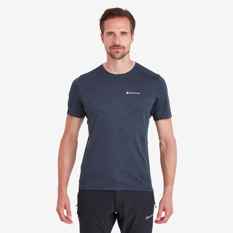 Montane Dart T-Shirt Herre Mørkeblå | 2546970-EL