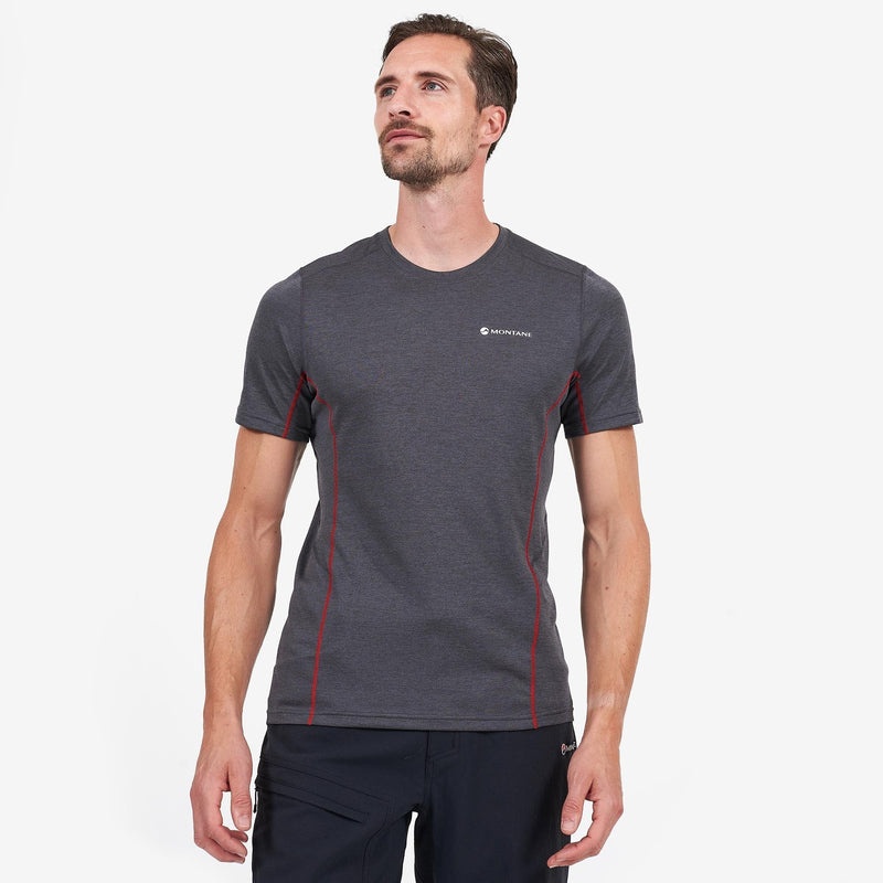 Montane Dart T-Shirt Herre Mørkegrå | 9057826-EM