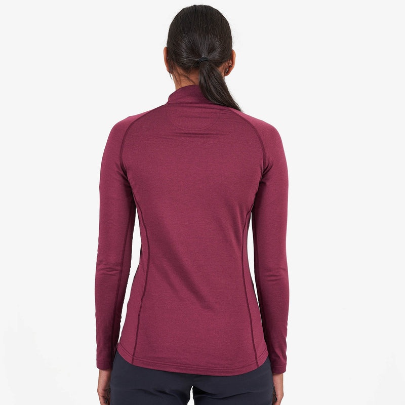 Montane Dart Thermo Zip Neck T-Shirt Dame Lilla | 7283901-CA