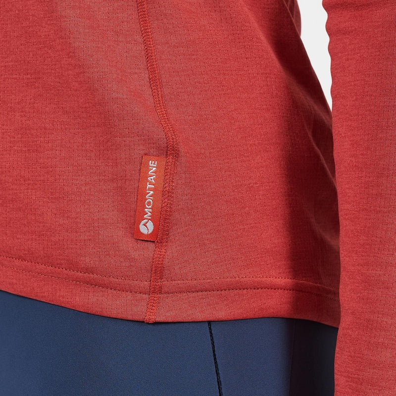 Montane Dart Zip Neck T-Shirt Dame Orange | 6142759-YF