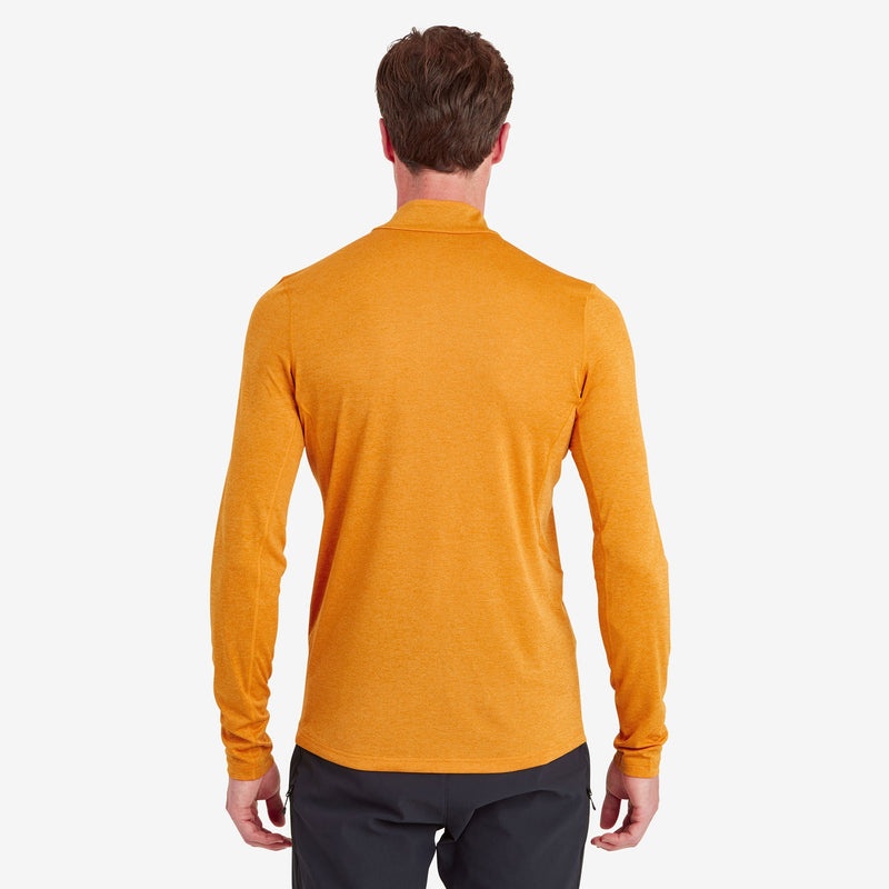 Montane Dart Zip Neck T-Shirt Herre Orange | 0928675-UW