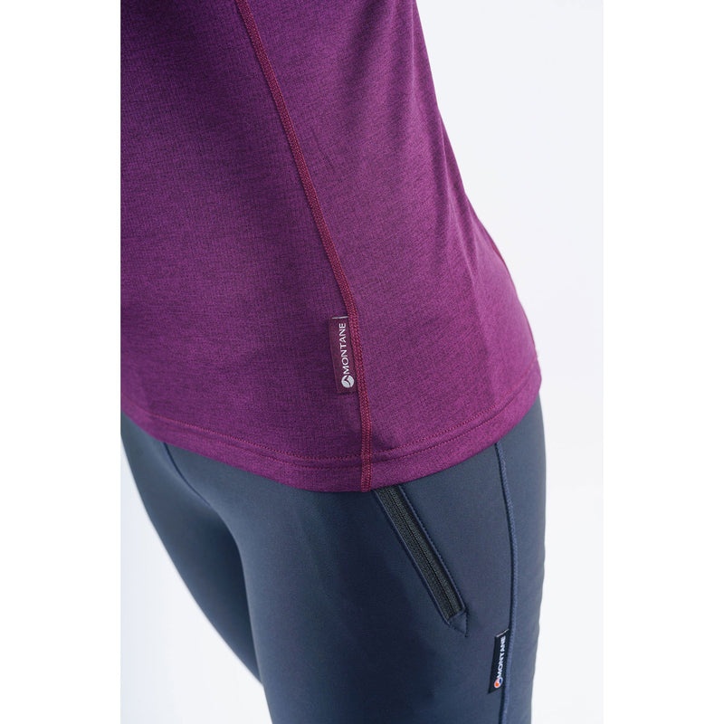 Montane Dart Zip T-Shirt Dame Lilla | 9052687-MZ