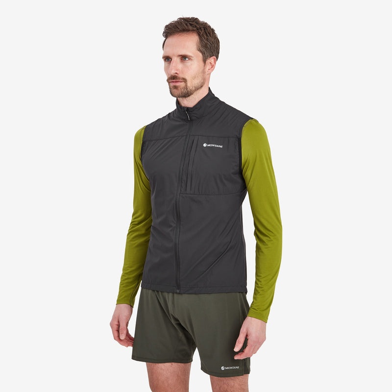 Montane Featherlite Windproof Vest Herre Sort | 9036481-SE