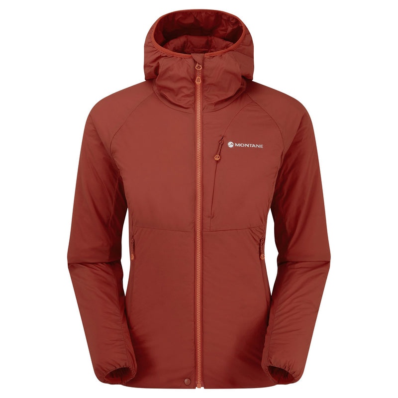 Montane Fireball Hættejakke Dame Rød | 7490832-ES