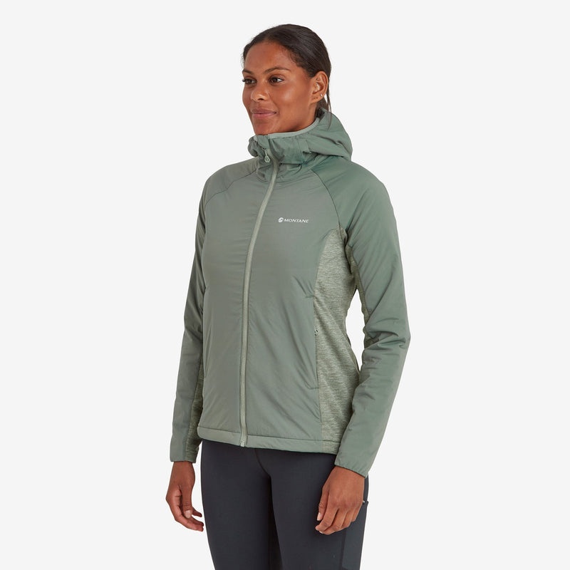 Montane Fireball Lite Hætte Isolerede Jakker Dame Grøn | 5796203-DC