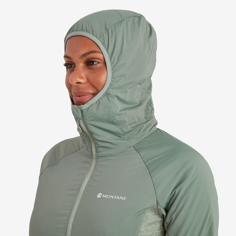 Montane Fireball Lite Hætte Isolerede Jakker Dame Grøn | 5796203-DC