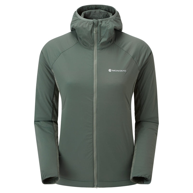 Montane Fireball Lite Hætte Isolerede Jakker Dame Grøn | 5796203-DC