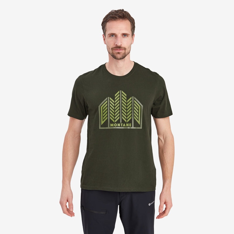 Montane Forest T-Shirt Herre Mørkegrøn | 1026834-MG