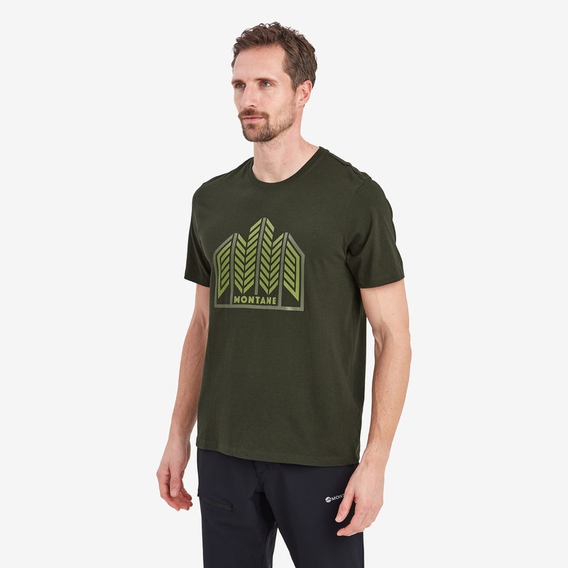 Montane Forest T-Shirt Herre Mørkegrøn | 1026834-MG