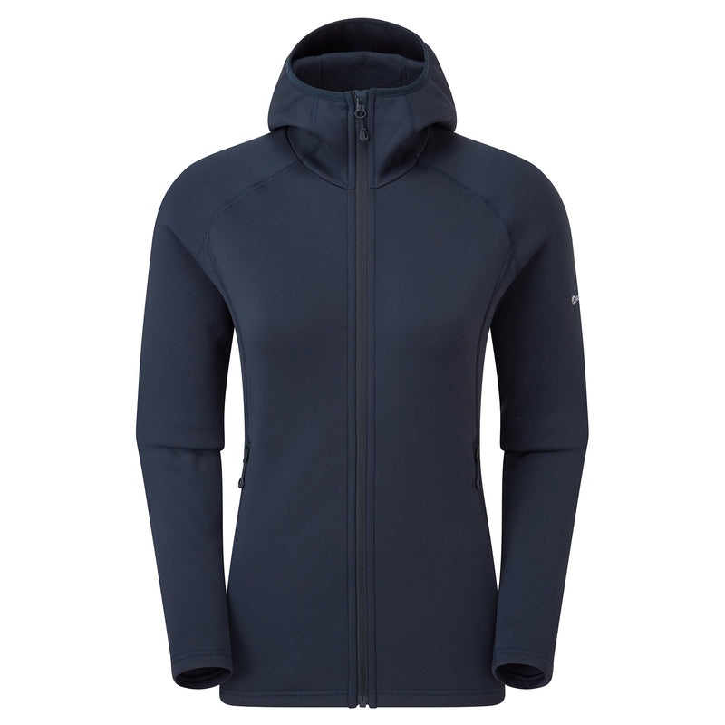 Montane Fury Hætte Fleece Jakker Dame Mørkeblå | 5974628-WY