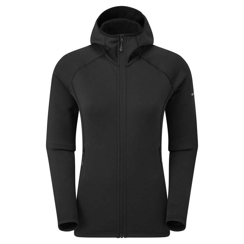 Montane Fury Hætte Fleece Jakker Dame Sort | 0986413-IP