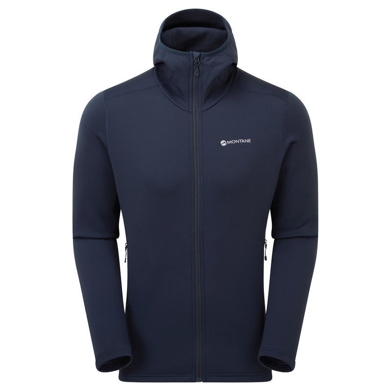 Montane Fury Hætte Fleece Jakker Herre Mørkeblå | 2783410-UH