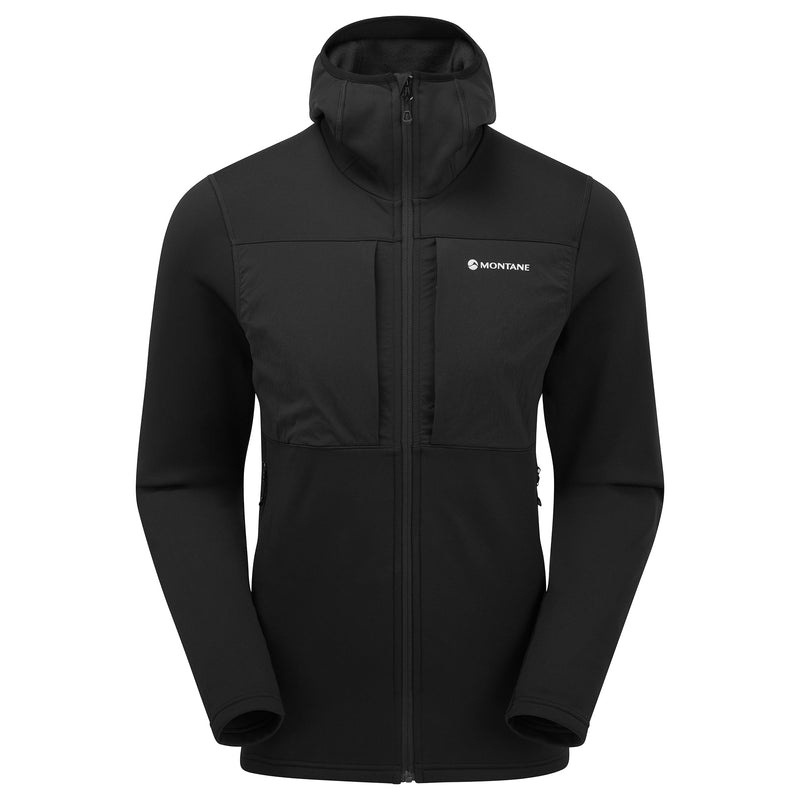 Montane Fury XT Hætte Fleece Jakker Herre Sort | 8341075-WX