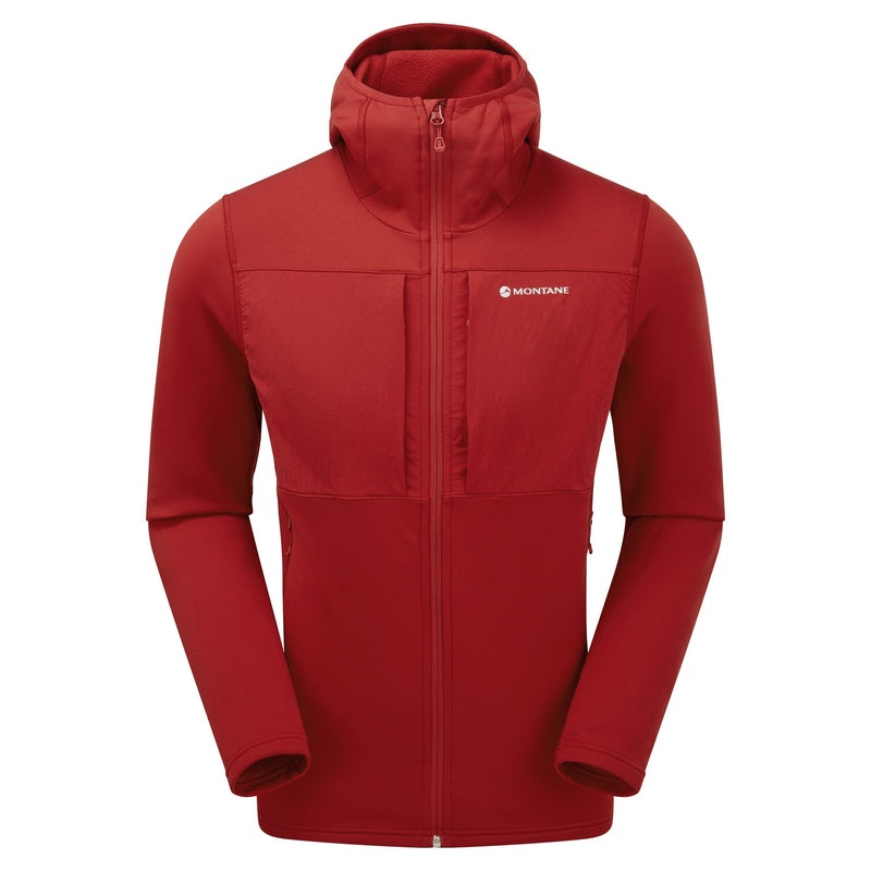 Montane Fury XT Hætte Fleece Jakker Herre Rød | 8264051-NI