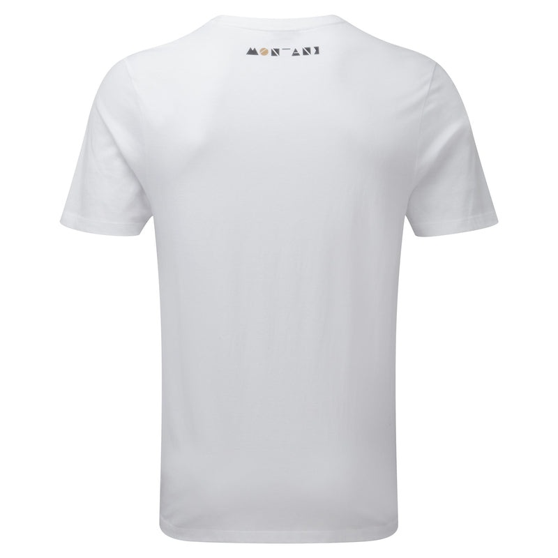 Montane Geometry T-Shirt Herre Hvide | 7498136-AW