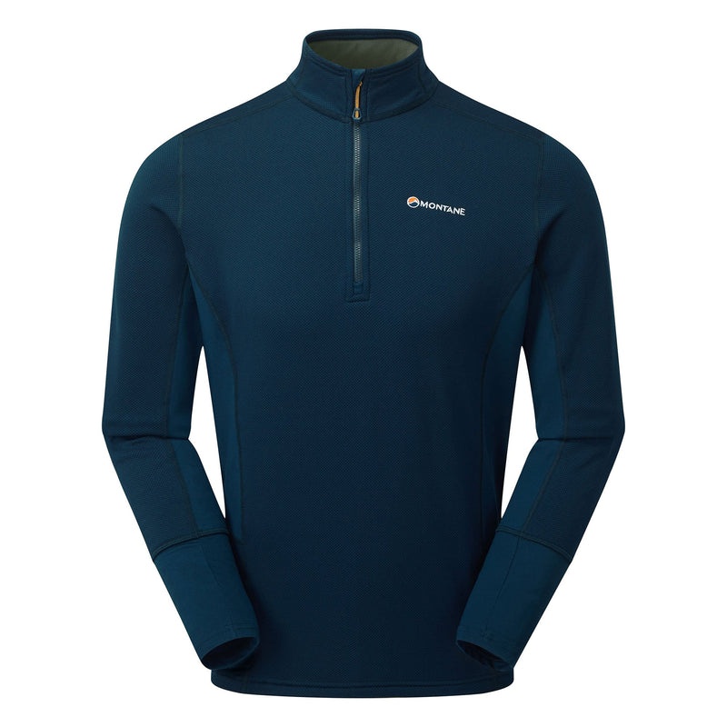 Montane Iridium Hybrid Pull-On Fleece Jakker Herre Mørkeblå | 2189743-TP