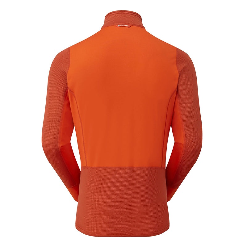 Montane Iridium Hybrid Pull-On Fleece Jakker Herre Orange | 8420195-MQ