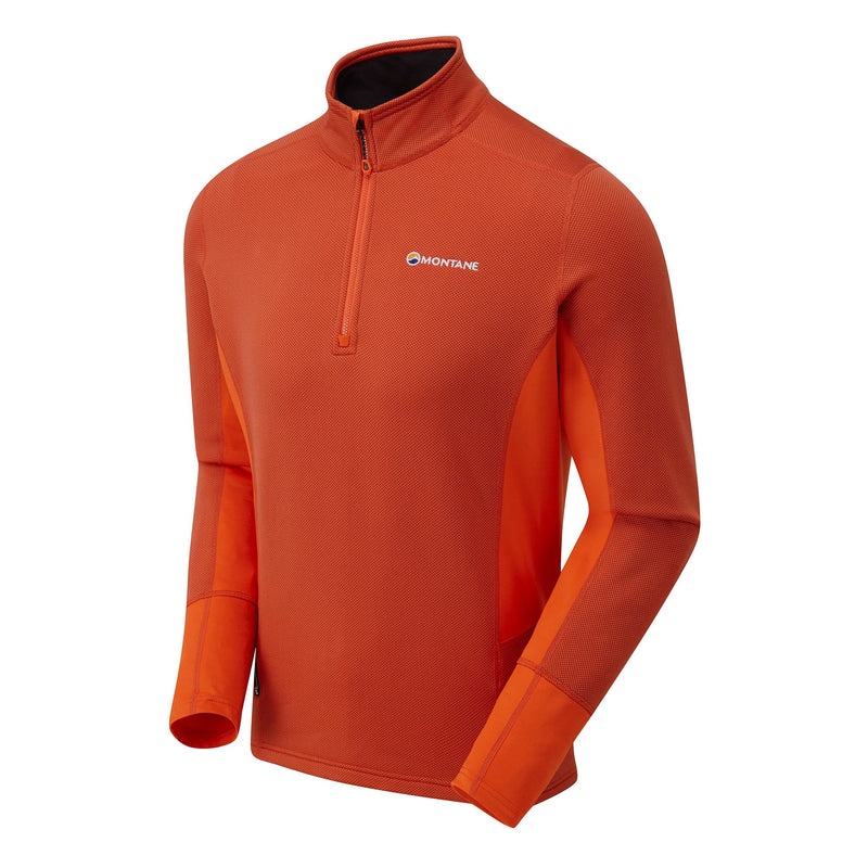 Montane Iridium Hybrid Pull-On Fleece Jakker Herre Orange | 8420195-MQ