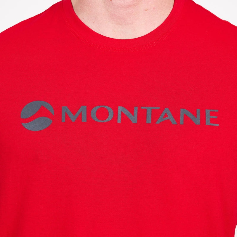 Montane Lette Mono T-Shirt Herre Rød | 3792504-IO