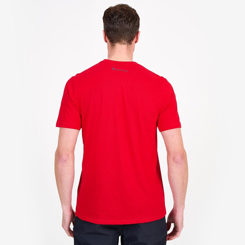 Montane Lette Mono T-Shirt Herre Rød | 3792504-IO