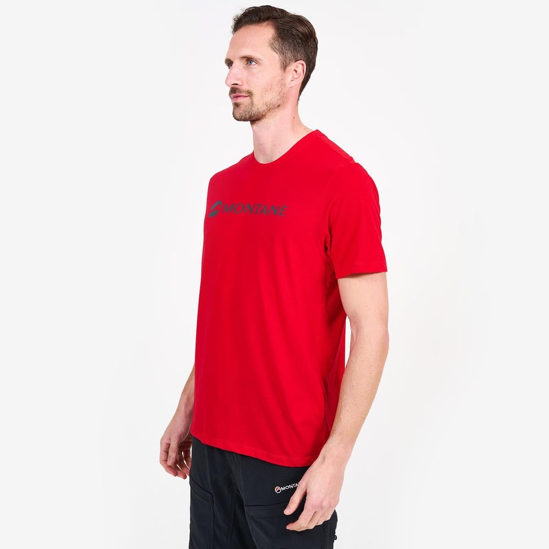 Montane Lette Mono T-Shirt Herre Rød | 3792504-IO