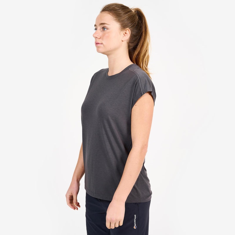 Montane Mira T-Shirt Dame Mørkegrå | 3086917-CU