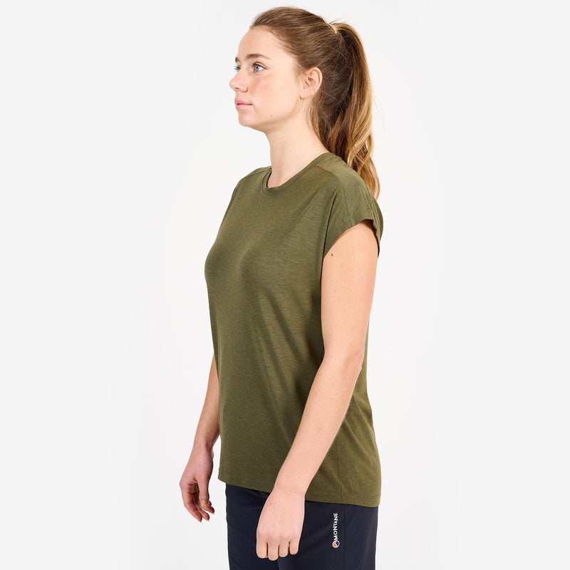 Montane Mira T-Shirt Dame Mørkegrøn | 0537426-JL