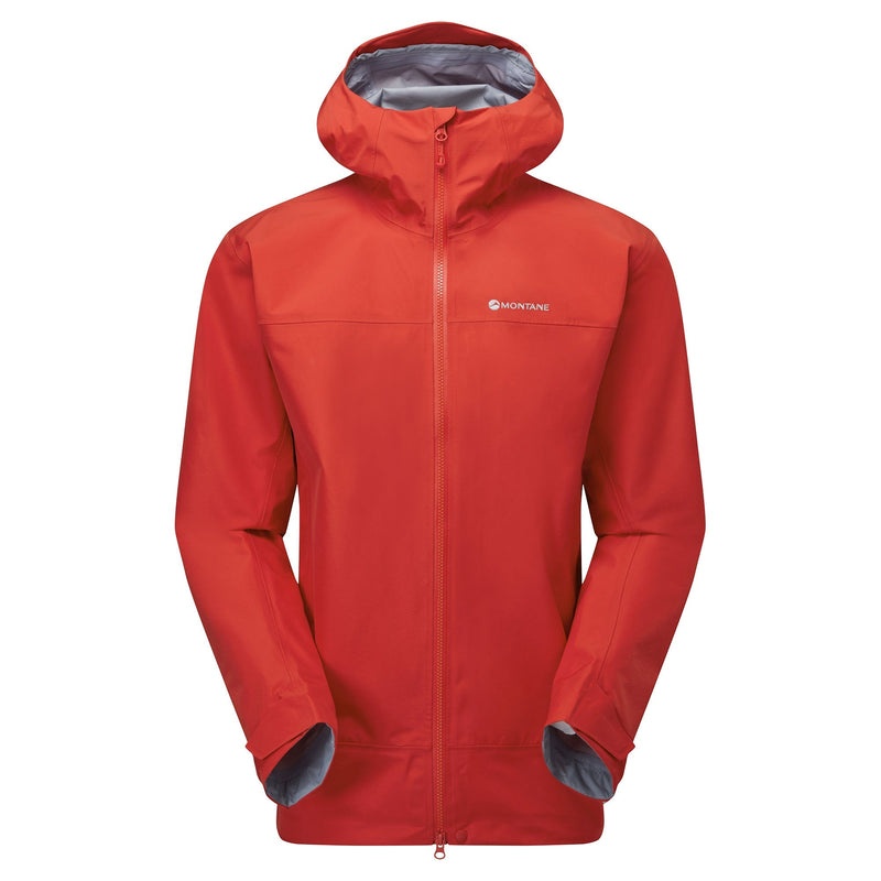 Montane Phase Regnjakke Herre Rød | 9401568-YV