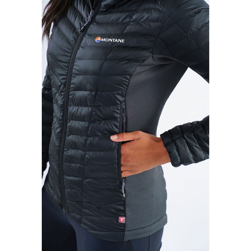 Montane Phoenix Stretch Hættejakke Dame Sort | 6072459-LM