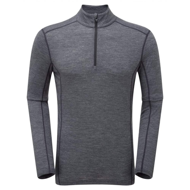 Montane Primino 140 Zip Neck Baselayer Sweatshirts Herre Sort | 5861302-OV