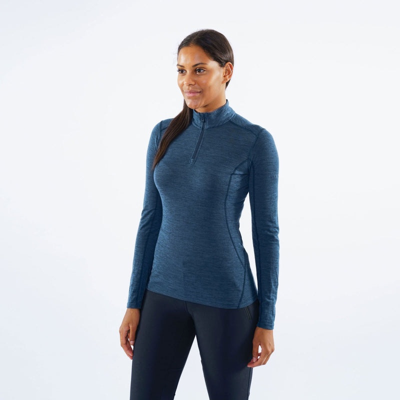 Montane Primino 140 Zip Neck Baselayer Sweatshirts Dame Blå | 5419768-RX