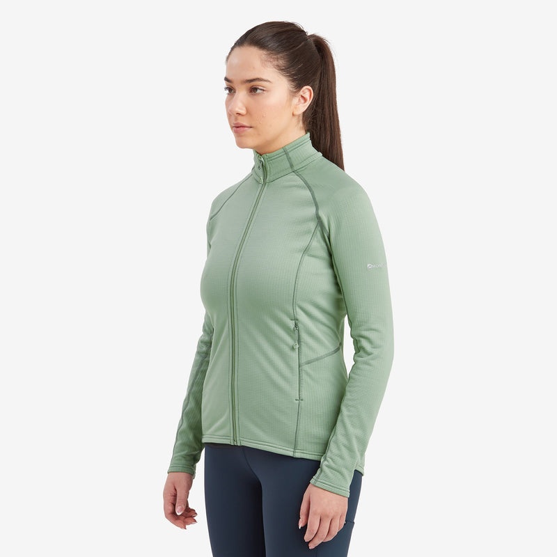 Montane Protium Fleece Jakker Dame Grøn | 7608542-WE