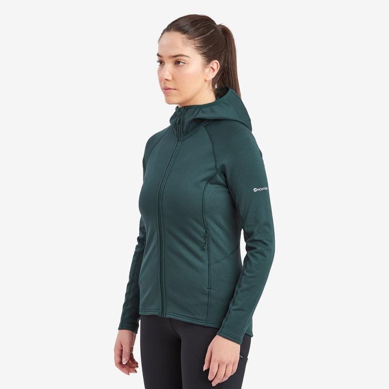 Montane Protium Hætte Fleece Jakker Dame Grøn | 2397150-UL