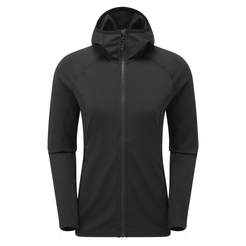 Montane Protium Hætte Fleece Jakker Dame Sort | 2971648-VH