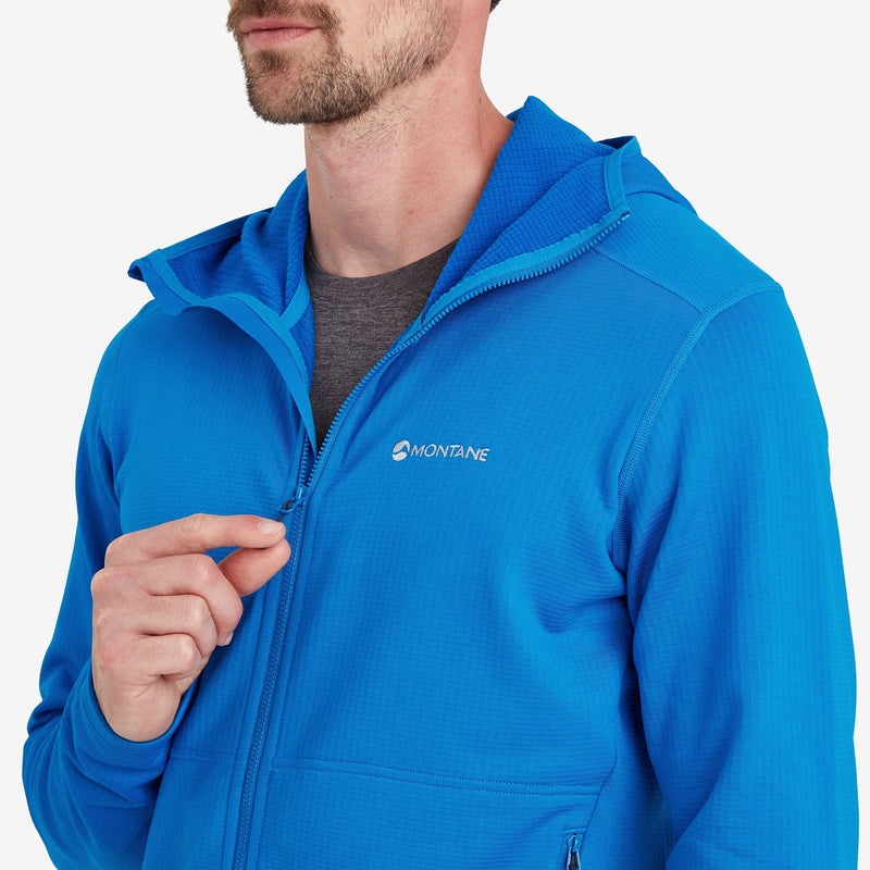 Montane Protium Hætte Fleece Jakker Herre Blå | 0674129-AQ