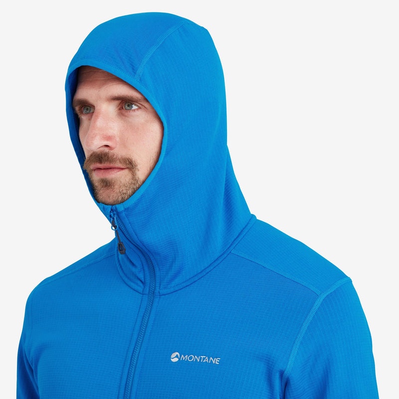 Montane Protium Hætte Fleece Jakker Herre Blå | 0674129-AQ