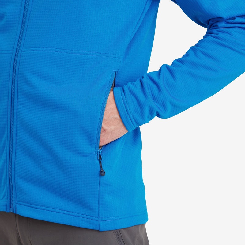 Montane Protium Hætte Fleece Jakker Herre Blå | 0674129-AQ