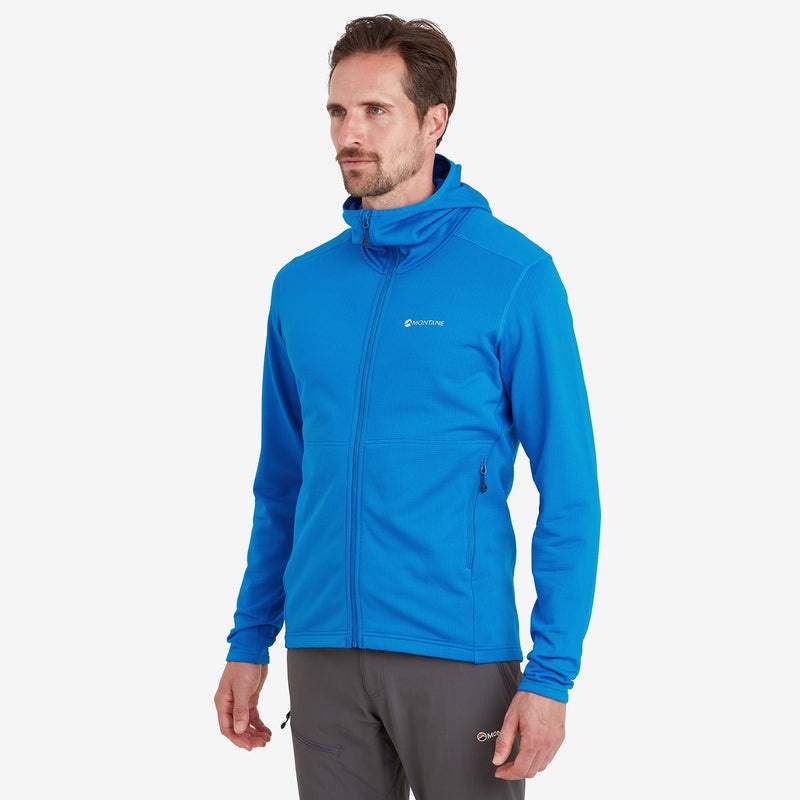 Montane Protium Hætte Fleece Jakker Herre Blå | 0689541-SN