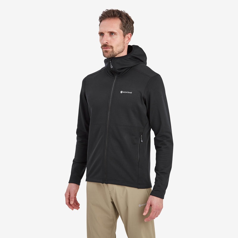 Montane Protium Hætte Fleece Jakker Herre Sort | 9573460-SF