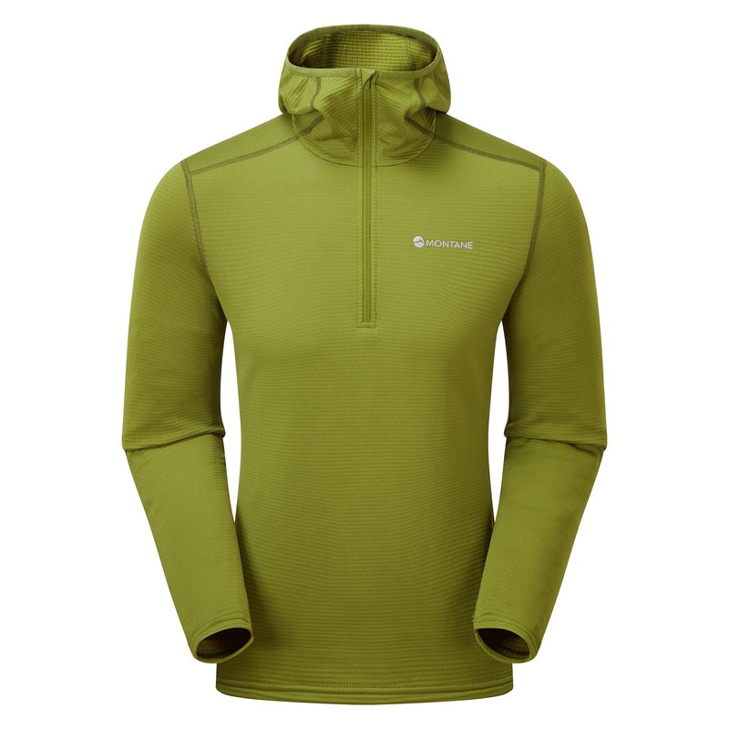 Montane Protium Lite Pull On Fleece Hættetrøje Herre Grøn | 7129468-SP