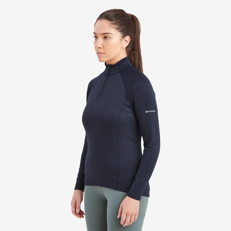 Montane Protium Lite Pull On Fleece Sweatshirts Dame Mørkeblå | 5287394-OX